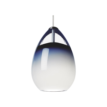 Alina pendant light with artisan glass shade by Sean Lavin