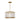 Visual Comfort Alo 26-inch LED Chandelier with natural brass finish and hand-formed fluted glass, perfect for modern dining rooms. 