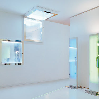 Italian Design Altrove 600 LED Ceiling Wall Light with Polished Mirror Reflector by Artemide