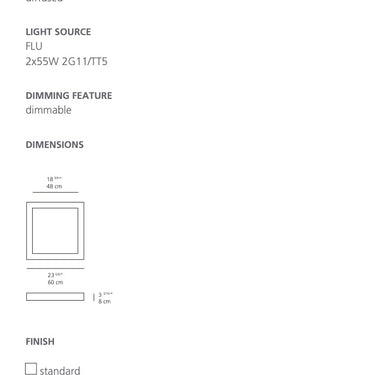 Altrove 600 LED Light Fixture for Residential Living Spaces and Commercial Architectural Projects