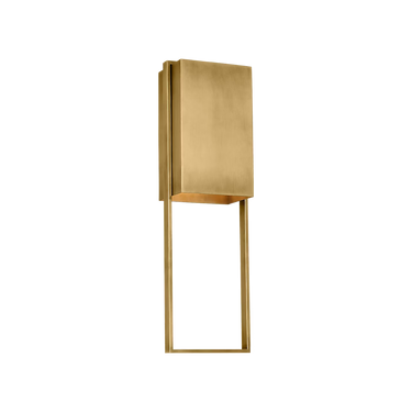 Alude 24 inch outdoor wall light hand rubbed antique brass finish modern LED