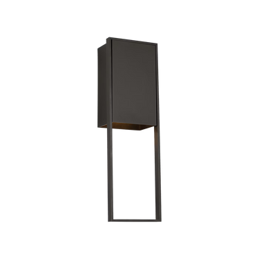 Modern bronze exterior wall sconce Alude 24 inch wet rated LED light