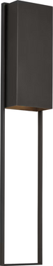 Bronze LED outdoor wall sconce tall modern architectural lighting