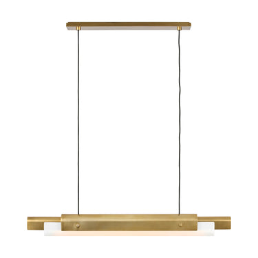Sleek and Contemporary: Ambrose 36" Linear Chandelier for  Kitchen Island