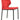 Modern dining chair with steel frame and upholstered seat