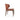 Designer dining chair with soft cushioning and sleek walnut finish legs