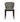 Contemporary padded dining chair with chrome ring leg design
