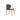 Contemporary dining chair with grey leatherette seat and solid beech wood frame