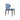 Soho Concept Amed dining chair with Furni-soft blue leatherette seat and solid wood base