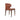 Soho Concept Amed upholstered dining chair with PPM-FR cinnamon leather seat and solid wood base