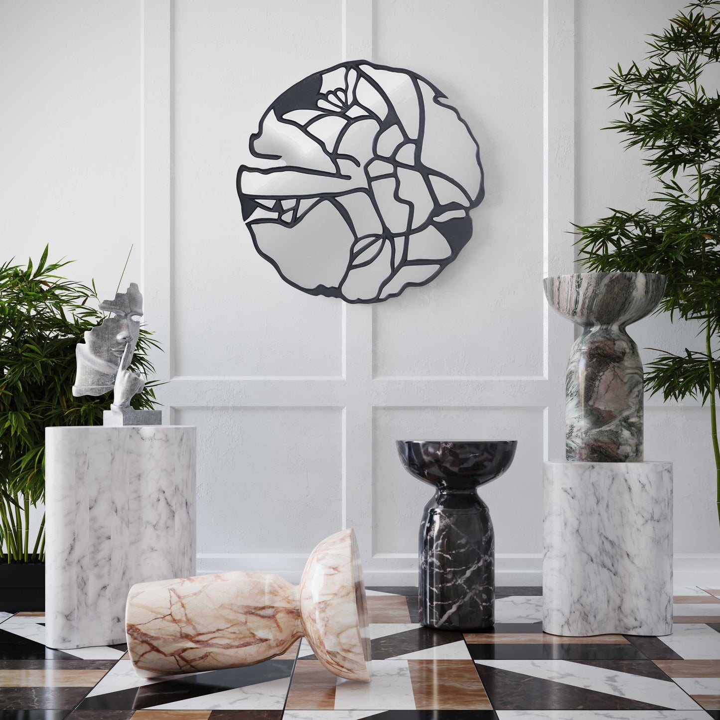 Tov Furniture Amici Mirrored Wall Art
