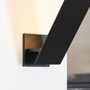 slim LED wall sconce black aluminum modern lighting