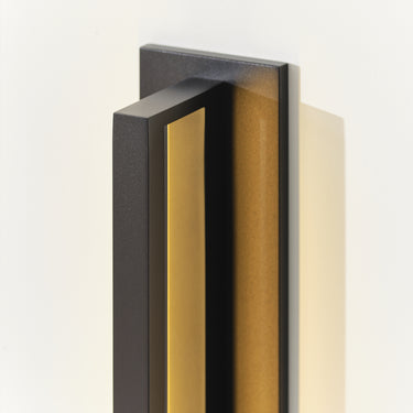 Modern Outdoor Wall Lights for Entryway | Anton Large Black Sconce
