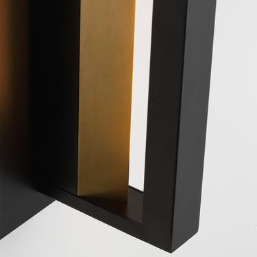 Sean Lavin Anton Large Wall Lamp in Black - Front View