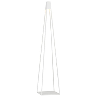 Apex Outdoor Floor Lamp in White Finish - Visual Comfort