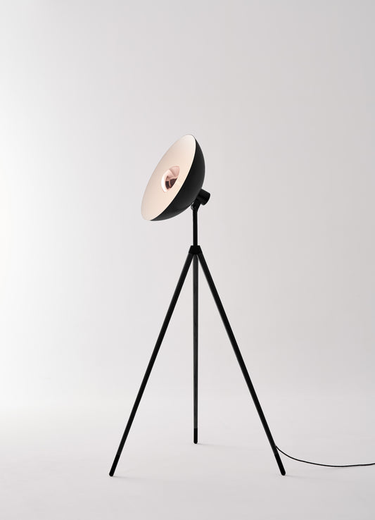 Seed Design Apollo Mega Floor Lamp Black/Copper Black Wood