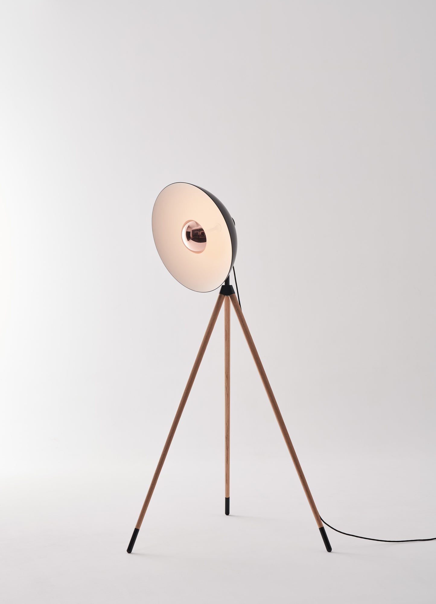Seed Design Apollo Mega Floor Lamp Black/Copper Beech Wood