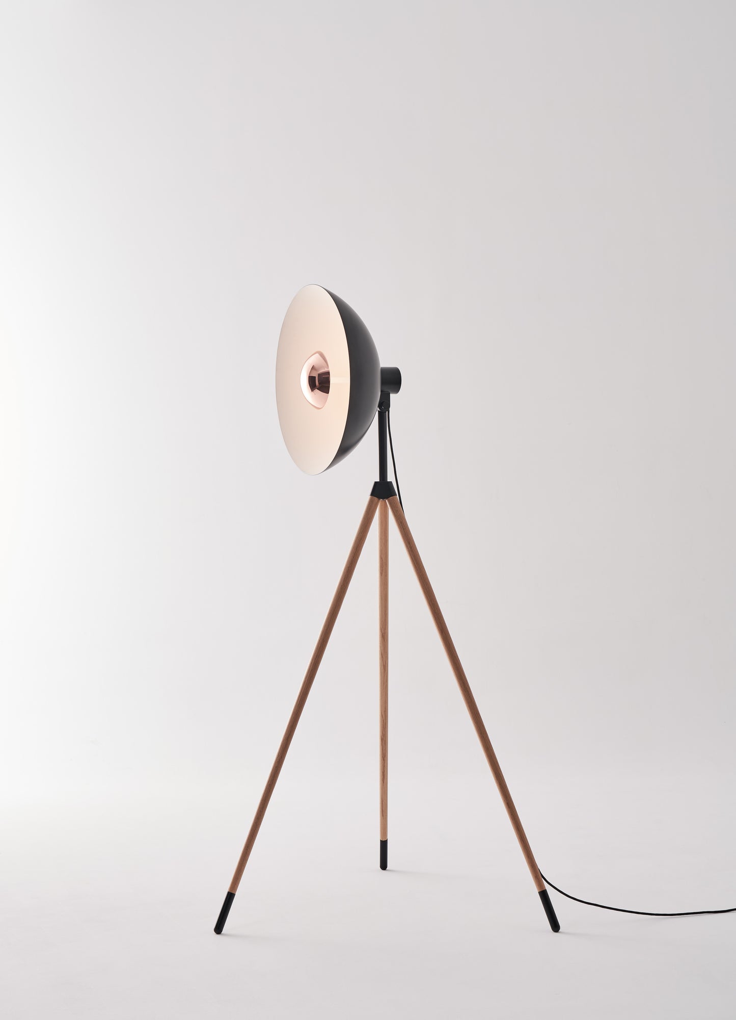 Seed Design Apollo Mega Floor Lamp Black/Copper Beech Wood