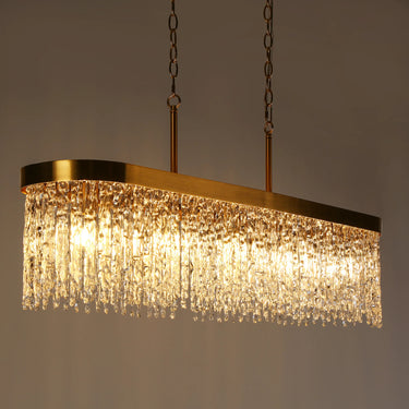 Brass Rectangle Kitchen Island Light - Ardanidula HA05195