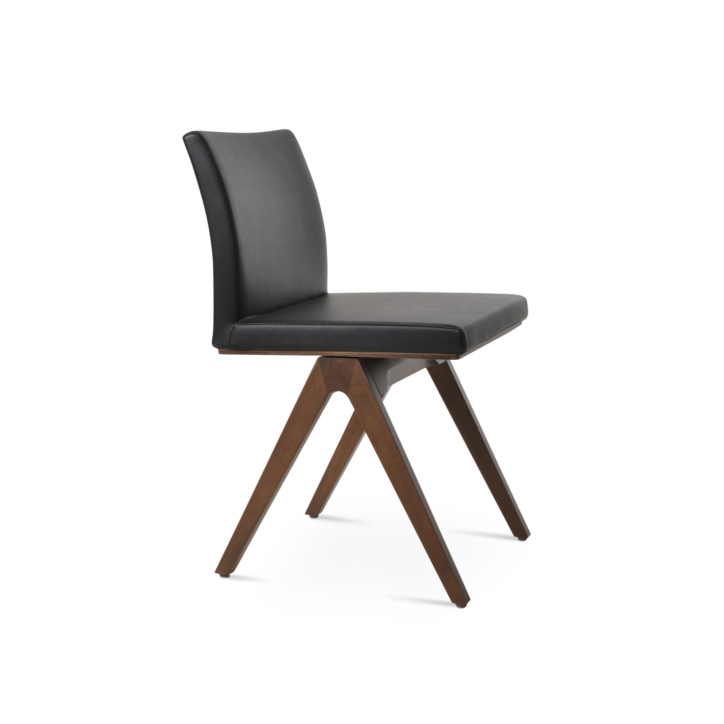 SohoConcept Aria Fino Chair - Modern Minimalism | Black Leatherette