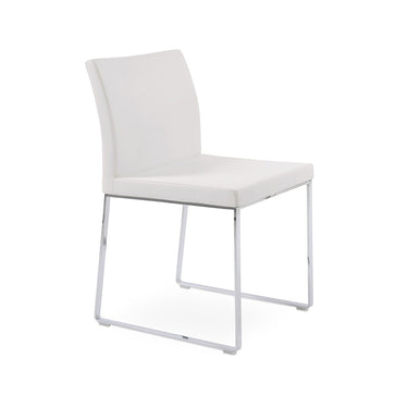 Aria Sled Chair Leather by SohoConcept - New
