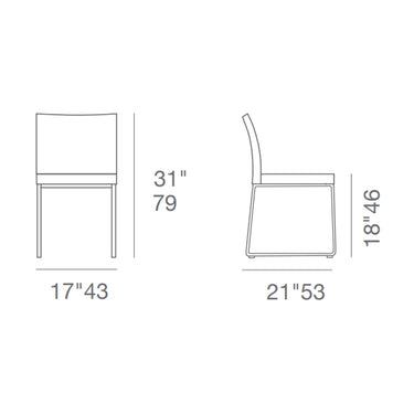 Aria Stackable Chair Fabric by SohoConcept - New