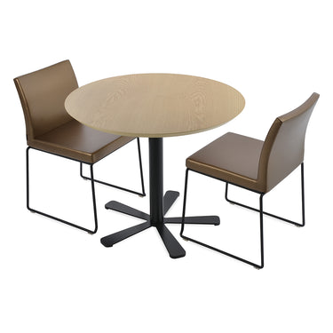 Aria Stackable Chair Leather by SohoConcept - New