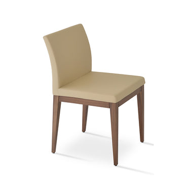 Aria Wood Chair Leather by SohoConcept - New
