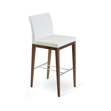 Aria Wood Stools Leather by SohoConcept - New