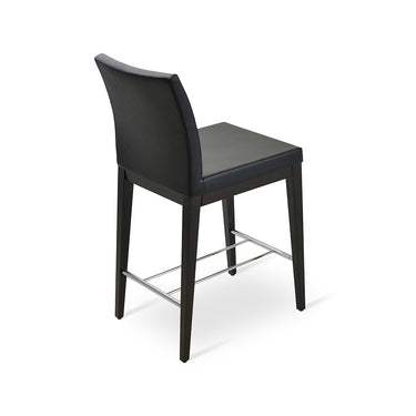 Aria Wood Stools Leather by SohoConcept - New