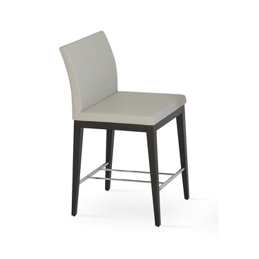 Aria Wood Stools Leather by SohoConcept - New