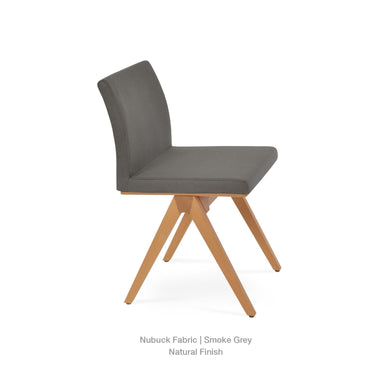 Aria Fino Wood Chair Fabric by SohoConcept - New