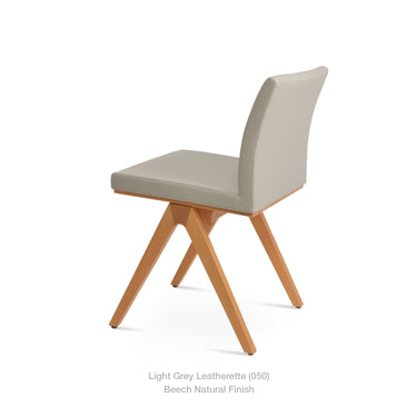 Aria Fino Wood Chair Leather by SohoConcept - New