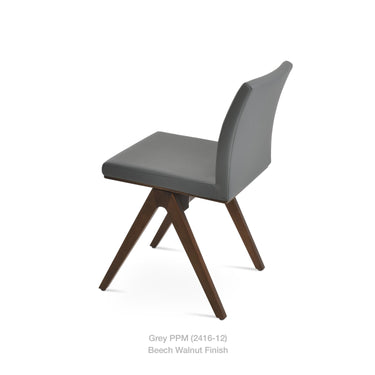 Aria Fino Wood Chair Leather by SohoConcept - New