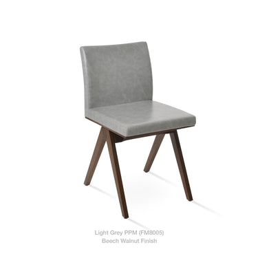 Aria Fino Wood Chair Leather by SohoConcept - New