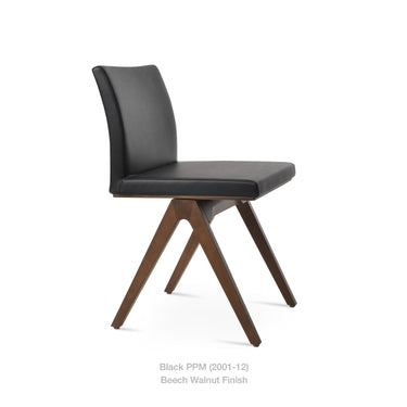 Aria Fino Wood Chair Leather by SohoConcept - New