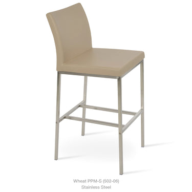 Aria Metal Stools Leather by SohoConcept - New