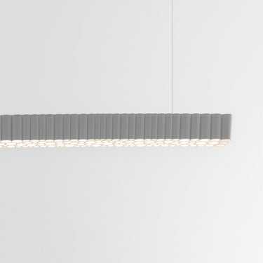 Elegant 48" Calipso Linear Suspension Lamp by Artemide, Italian designer LED light