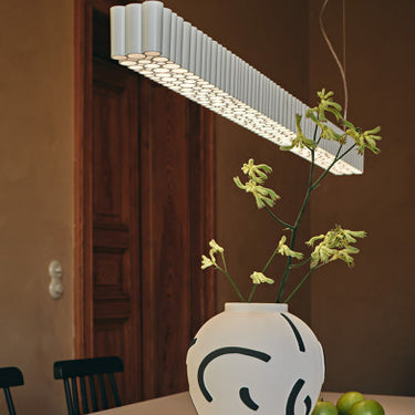 Contemporary Calipso 120 Linear Ceiling Fixture by Artemide, designed for residential and office lighting