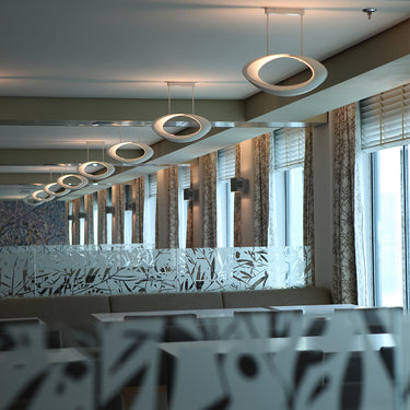 Cabildo Pendant Light styled in a modern interior, view 2
