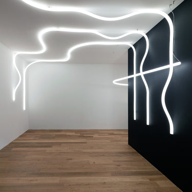 Flexible outdoor LED light La Linea by Artemide, designed for homes, offices, and hotels