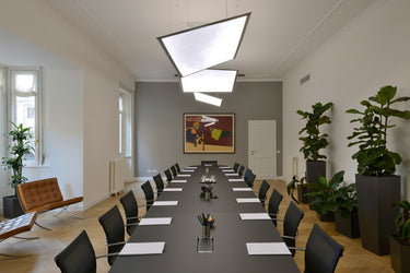 Large Square Suspension  - 90cm x 90cm, Conference Room Lighting
