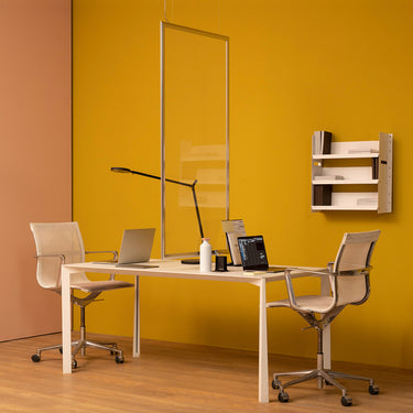Artemide Discovery Space rectangular LED pendant, 30"W x 58"H, minimalist design for commercial spaces