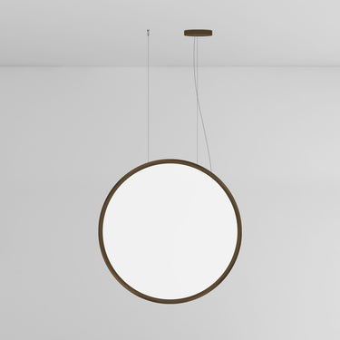 Discovery Vertical LED Suspension Light, Italian round pendant for residential and office lighting