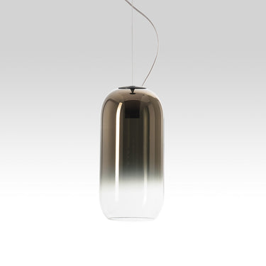 Bronze Gradient Gople Suspension Light by Artemide, Hand-Blown Glass Pendant for Residential and Hospitality Spaces