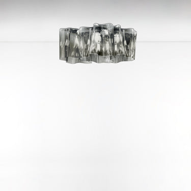 Artemide Logico Mini Triple Linear Ceiling Light – Hand-Blown Glass, 3-Light, 26” Wide