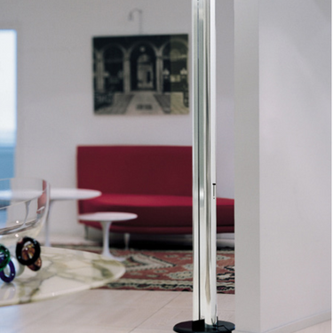 Ambient Lighting with Artemide Megaron Floor Lamp in Living Room