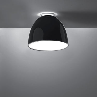 Contemporary Gloss Ceiling Light Nur Mini by Artemide, Italian Design for Living and Dining Areas