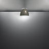Nur Mini Ceiling Light by Artemide in Grey Gloss Finish, Italian Modern Lighting for Living Rooms