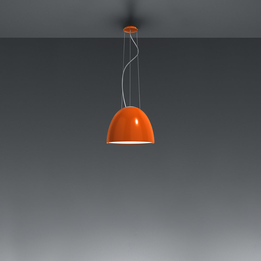Nur Mini Gloss Pendant Light | Artemide - Gloss Orange
